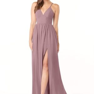 Azazie Aaida Dusty Rose Bridesmaid Dress
